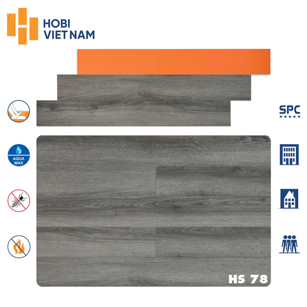 Sàn Nhựa Hobi SPC 7mm – Mã HS78